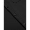 imageCOOFANDY Mens Ribbed Button Down Shirts Short Sleeve Casual Shirt with Pocket Summer Beach Camp TopsBlack