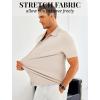 imageCOOFANDY Mens Ribbed Button Down Shirts Short Sleeve Casual Shirt with Pocket Summer Beach Camp TopsCream