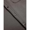 imageCOOFANDY Mens Ribbed Button Down Shirts Short Sleeve Casual Shirt with Pocket Summer Beach Camp TopsDark Grey