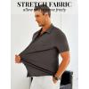 imageCOOFANDY Mens Ribbed Button Down Shirts Short Sleeve Casual Shirt with Pocket Summer Beach Camp TopsDark Grey