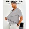 imageCOOFANDY Mens Ribbed Button Down Shirts Short Sleeve Casual Shirt with Pocket Summer Beach Camp TopsLight Grey