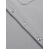 imageCOOFANDY Mens Ribbed Button Down Shirts Short Sleeve Casual Shirt with Pocket Summer Beach Camp TopsLight Grey