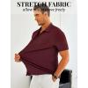 imageCOOFANDY Mens Ribbed Button Down Shirts Short Sleeve Casual Shirt with Pocket Summer Beach Camp TopsMaroon