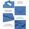 imageCOOFANDY Mens Ribbed Slim Fit Knitted Pullover Casual Turtleneck SweaterLight Blue