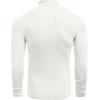 imageCOOFANDY Mens Ribbed Slim Fit Knitted Pullover Casual Turtleneck SweaterWhite