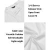 imageCOOFANDY Mens Ruffle Shawl Collar Lightweight Cardigan Long Kimono Jackets Open Front Drape Cape CoatTypebwhite