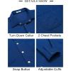 imageCOOFANDY Mens Shacket Long Sleeve Shirt Jacket with Pockets Lightweight Quilted OvershirtDark Blue