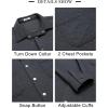 imageCOOFANDY Mens Shacket Long Sleeve Shirt Jacket with Pockets Lightweight Quilted OvershirtDark Grey