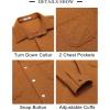 imageCOOFANDY Mens Shacket Long Sleeve Shirt Jacket with Pockets Lightweight Quilted OvershirtLight Brown