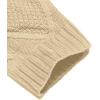 imageCOOFANDY Mens Shawl Collar Cardigan Sweater Slim Fit Button Down Cable Knitted Sweater with PocketsBeige