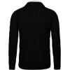imageCOOFANDY Mens Shawl Collar Cardigan Sweater Slim Fit Button Down Cable Knitted Sweater with PocketsBlack