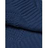 imageCOOFANDY Mens Shawl Collar Cardigan Sweater Slim Fit Button Down Cable Knitted Sweater with PocketsBlue