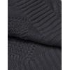 imageCOOFANDY Mens Shawl Collar Cardigan Sweater Slim Fit Button Down Cable Knitted Sweater with PocketsDark Grey