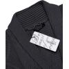 imageCOOFANDY Mens Shawl Collar Cardigan Sweater Slim Fit Button Down Cable Knitted Sweater with PocketsDark Grey