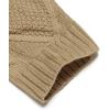 imageCOOFANDY Mens Shawl Collar Cardigan Sweater Slim Fit Button Down Cable Knitted Sweater with PocketsKhaki