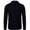 imageCOOFANDY Mens Shawl Collar Cardigan Sweater Slim Fit Button Down Cable Knitted Sweater with PocketsNavy Blue