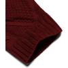 imageCOOFANDY Mens Shawl Collar Cardigan Sweater Slim Fit Button Down Cable Knitted Sweater with PocketsWine Red