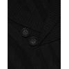 imageCOOFANDY Mens Shawl Collar Pullover Sweater Slim Fit Casual Button Cable Knit SweatersBlack