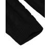 imageCOOFANDY Mens Shawl Collar Pullover Sweater Slim Fit Casual Button Cable Knit SweatersBlack