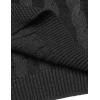 imageCOOFANDY Mens Shawl Collar Pullover Sweater Slim Fit Casual Button Cable Knit SweatersDark Grey