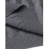 imageCOOFANDY Mens Shawl Collar Pullover Sweater Slim Fit Casual Button Cable Knit SweatersGrey