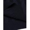 imageCOOFANDY Mens Shawl Collar Pullover Sweater Slim Fit Casual Button Cable Knit SweatersNavy Blue