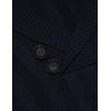 imageCOOFANDY Mens Shawl Collar Pullover Sweater Slim Fit Casual Button Cable Knit SweatersNavy Blue