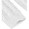 imageCOOFANDY Mens Shawl Collar Pullover Sweater Slim Fit Casual Button Cable Knit SweatersWhite