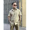 imageCOOFANDY Mens Short Sleeve Button Down Shirts Casual Linen Summer Beach Shirt Wrinkle FreeOlive Green