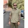 imageCOOFANDY Mens Short Sleeve Button Down Shirts Casual Linen Summer Beach Shirt Wrinkle FreeOlive Green