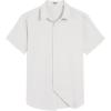 imageCOOFANDY Mens Short Sleeve Button Down Shirts Casual Summer Beach Shirt Wedding Dress Shirts with PocketWhite