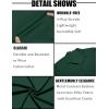 imageCOOFANDY Mens Short Sleeve Dress Shirts Button Down Untucked Wrinkle Free Shirts Casual Summer Shirt with PocketEvergreen