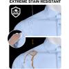 imageCOOFANDY Mens Short Sleeve Dress Shirts Stain Shield Button Down Shirt for Summer Business Wedding PartyLight Green
