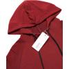 imageCOOFANDY Mens Short Sleeve Hoodie Workout Gym Sweatshirt Muscle Fit Fashion Athletic Hoodies Pullover Cotton Hooded TShirtsWine Red