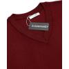 imageCOOFANDY Mens Sleeveless V Neck Pullover Sweater Slim Fit Casual Argyle Sweater VestPure Maroon