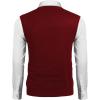 imageCOOFANDY Mens Sleeveless V Neck Pullover Sweater Slim Fit Casual Argyle Sweater VestPure Maroon