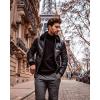 imageCOOFANDY Mens Slim Fit Mock Turtleneck Pullover Sweater Casual Basic Knitted Thermal Sweaters01black