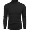 imageCOOFANDY Mens Slim Fit Mock Turtleneck Pullover Sweater Casual Basic Knitted Thermal Sweaters01black