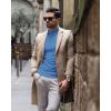 imageCOOFANDY Mens Slim Fit Mock Turtleneck Pullover Sweater Casual Basic Knitted Thermal SweatersBlue