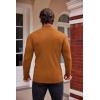 imageCOOFANDY Mens Slim Fit Mock Turtleneck Pullover Sweater Casual Basic Knitted Thermal SweatersBrown