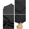 imageCOOFANDY Mens Slim Fit Mock Turtleneck Pullover Sweater Casual Basic Knitted Thermal SweatersDark Gray