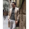 imageCOOFANDY Mens Slim Fit Mock Turtleneck Pullover Sweater Casual Basic Knitted Thermal SweatersDark Gray