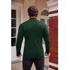 imageCOOFANDY Mens Slim Fit Mock Turtleneck Pullover Sweater Casual Basic Knitted Thermal SweatersForest Green