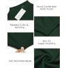 imageCOOFANDY Mens Slim Fit Mock Turtleneck Pullover Sweater Casual Basic Knitted Thermal SweatersForest Green