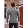 imageCOOFANDY Mens Slim Fit Mock Turtleneck Pullover Sweater Casual Basic Knitted Thermal SweatersGrey