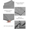 imageCOOFANDY Mens Slim Fit Mock Turtleneck Pullover Sweater Casual Basic Knitted Thermal SweatersGrey