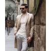 imageCOOFANDY Mens Slim Fit Mock Turtleneck Pullover Sweater Casual Basic Knitted Thermal SweatersKhaki