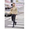 imageCOOFANDY Mens Slim Fit Mock Turtleneck Pullover Sweater Casual Basic Knitted Thermal SweatersLight Apricot