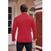 imageCOOFANDY Mens Slim Fit Mock Turtleneck Pullover Sweater Casual Basic Knitted Thermal SweatersRed