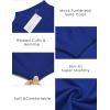 imageCOOFANDY Mens Slim Fit Mock Turtleneck Pullover Sweater Casual Basic Knitted Thermal SweatersRoyal Blue